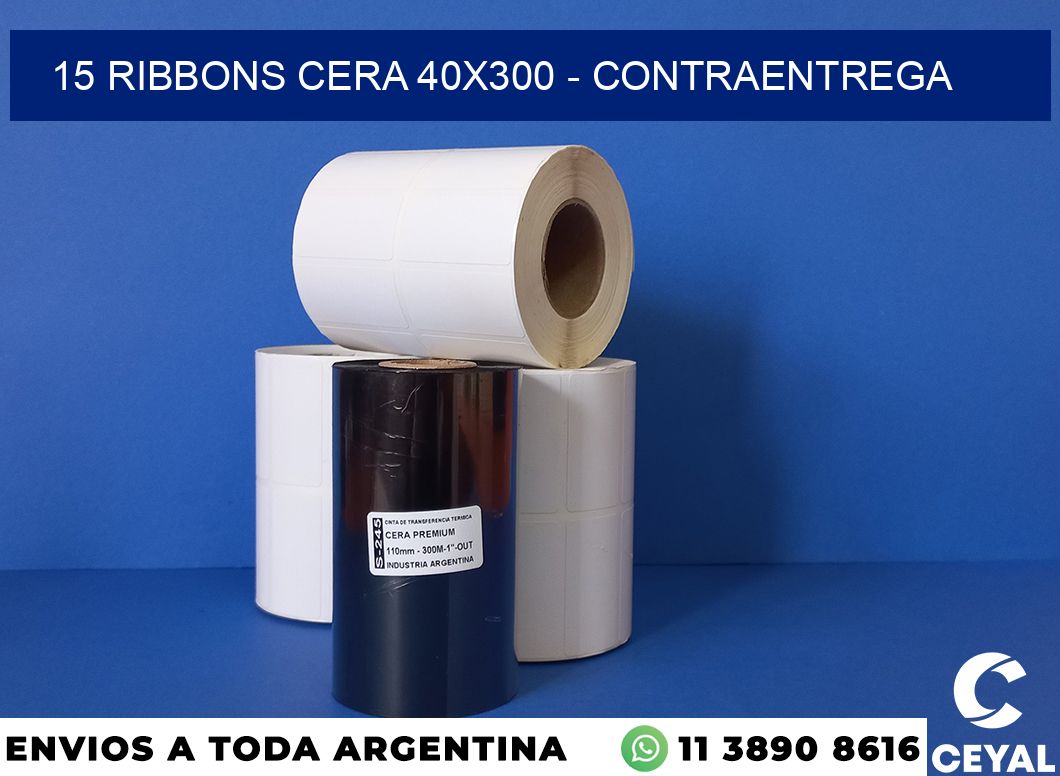 15 Ribbons cera 40×300 – contraentrega