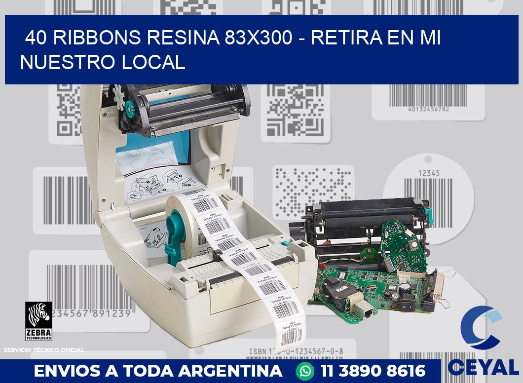 40 Ribbons resina 83x300 - retira en mi nuestro local