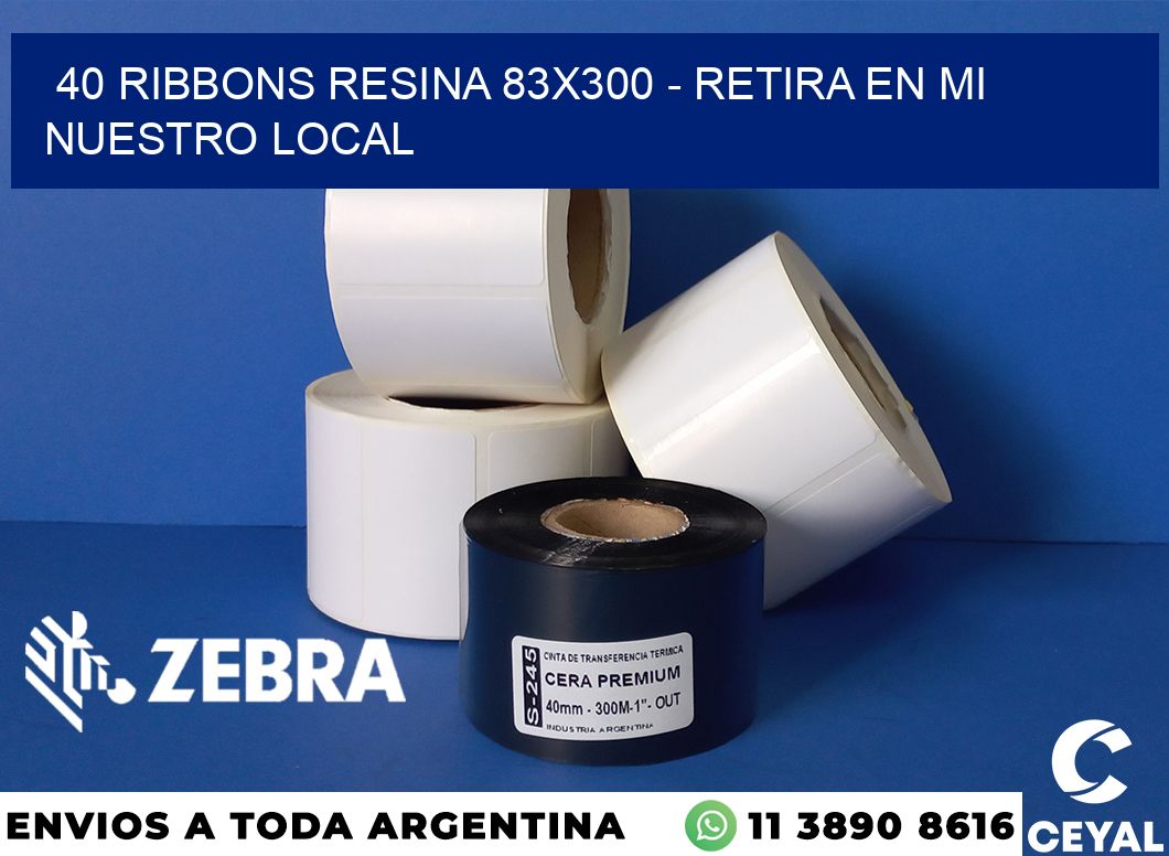 40 Ribbons resina 83x300 - retira en mi nuestro local