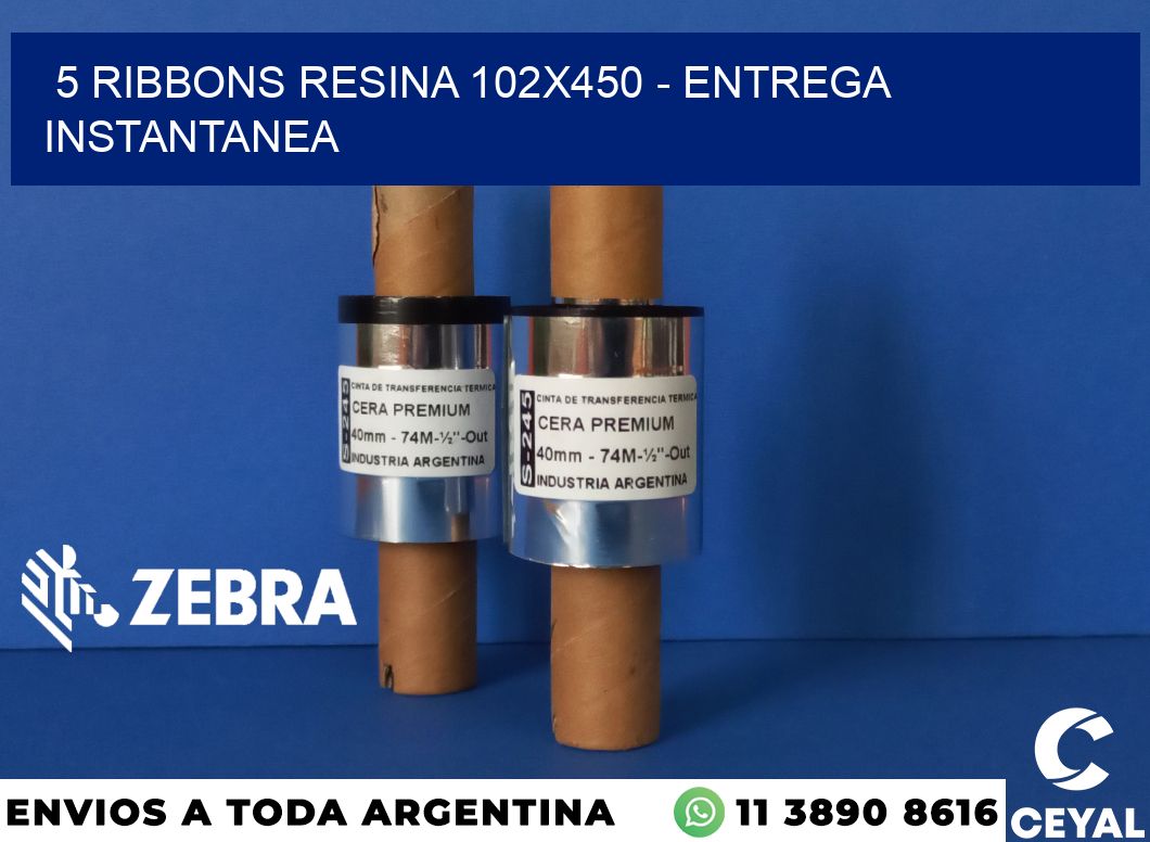 5 Ribbons resina 102x450 - entrega instantanea