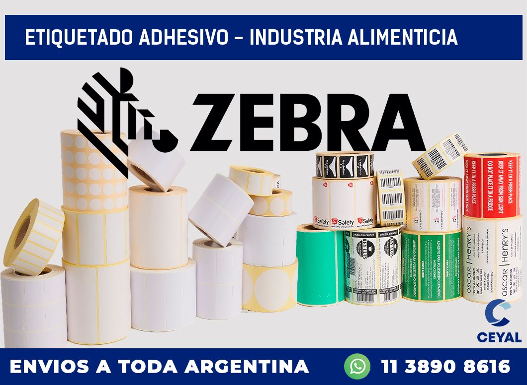 Etiquetado adhesivo – Industria alimenticia