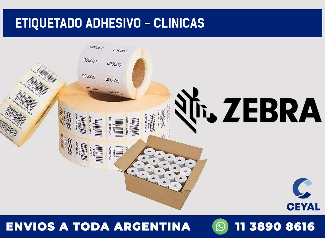 Etiquetado adhesivo – clinicas