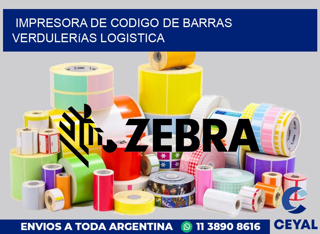 Impresora de codigo de barras Verdulerías logistica