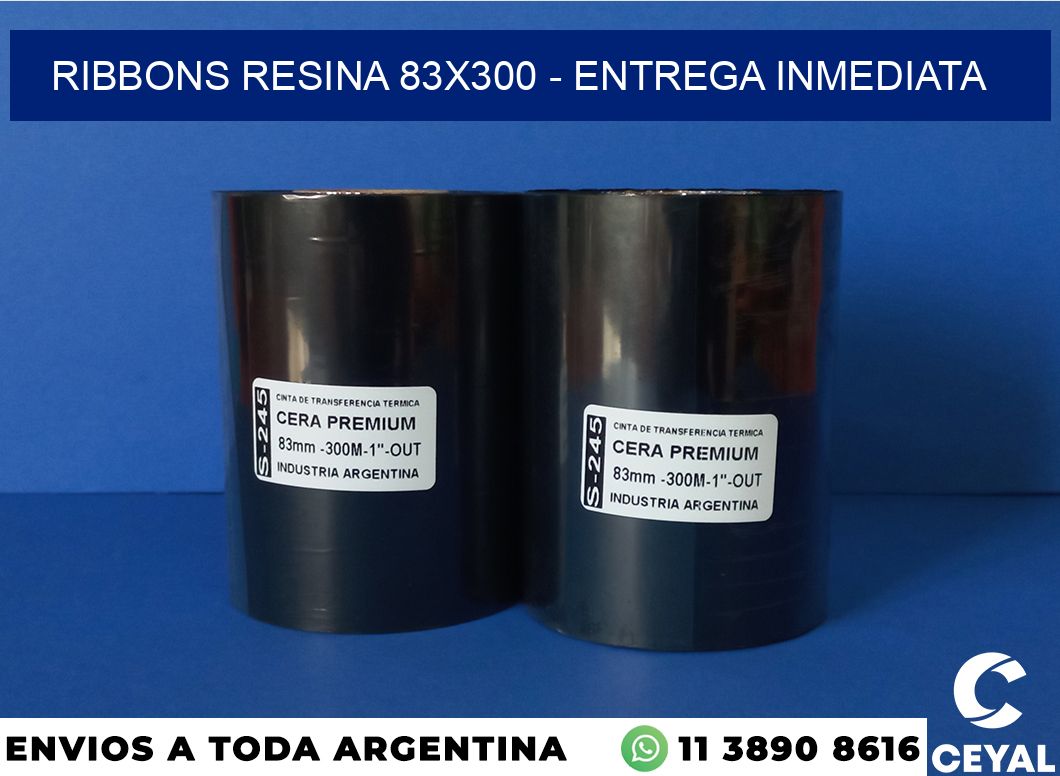 Ribbons resina 83×300 – Entrega inmediata