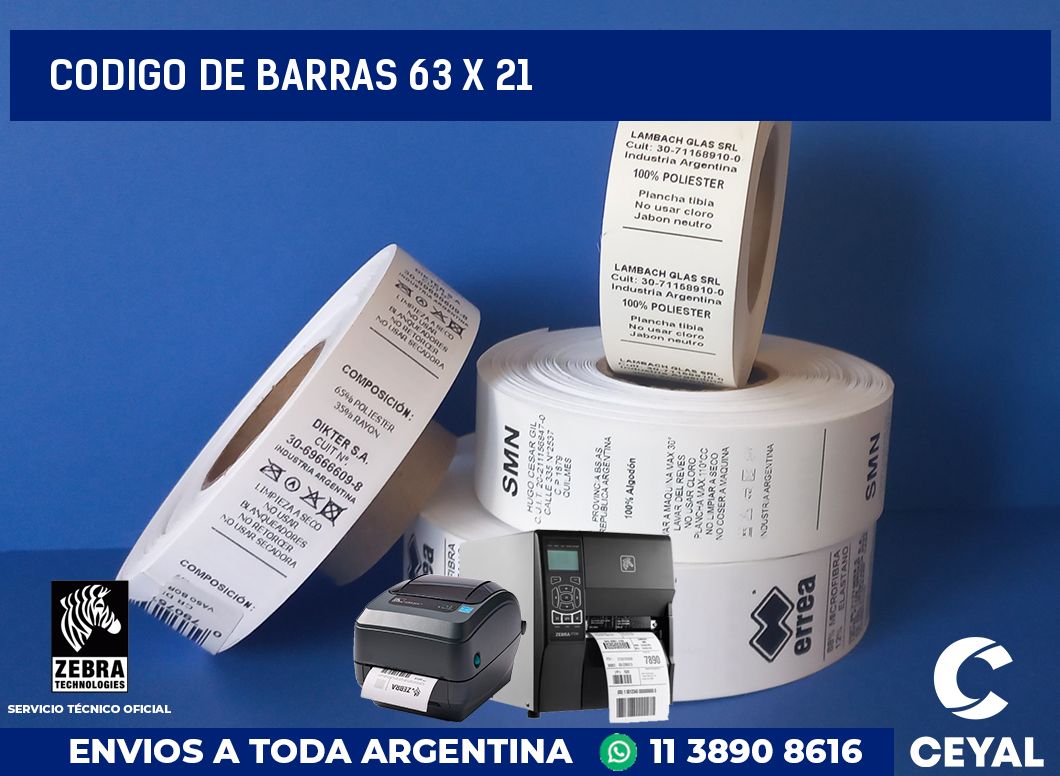 codigo de barras 63 x 21