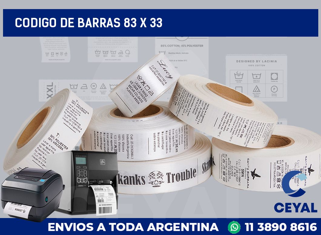 codigo de barras 83 x 33