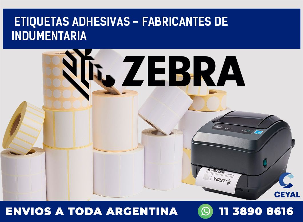 etiquetas adhesivas – Fabricantes de indumentaria