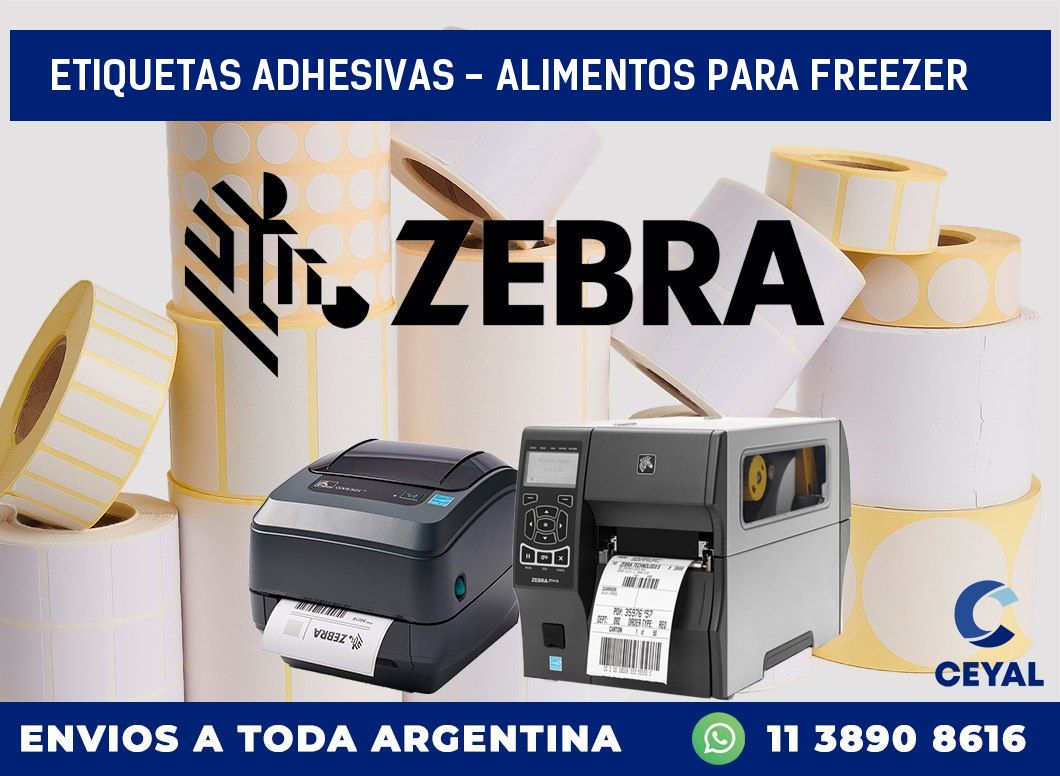 etiquetas adhesivas - alimentos para freezer