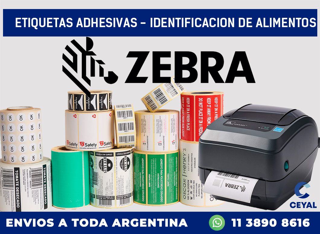 etiquetas adhesivas – identificacion de alimentos