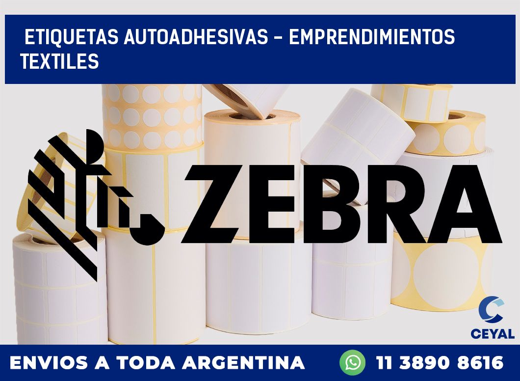 etiquetas autoadhesivas – Emprendimientos textiles