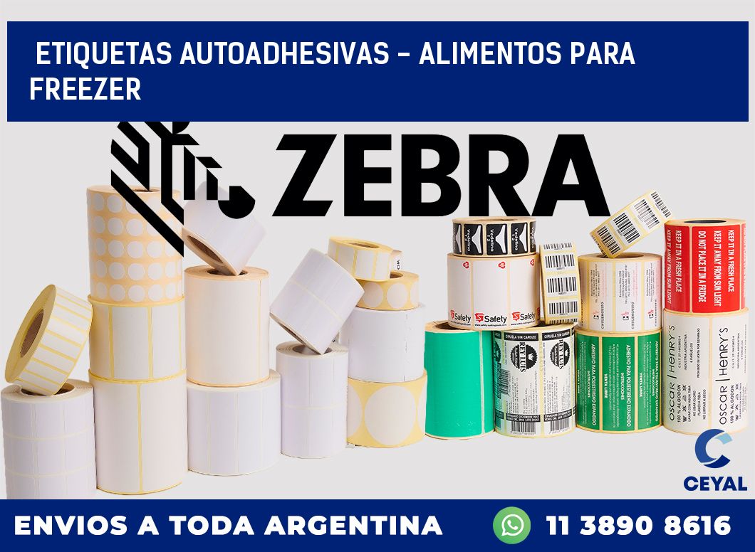 etiquetas autoadhesivas – alimentos para freezer