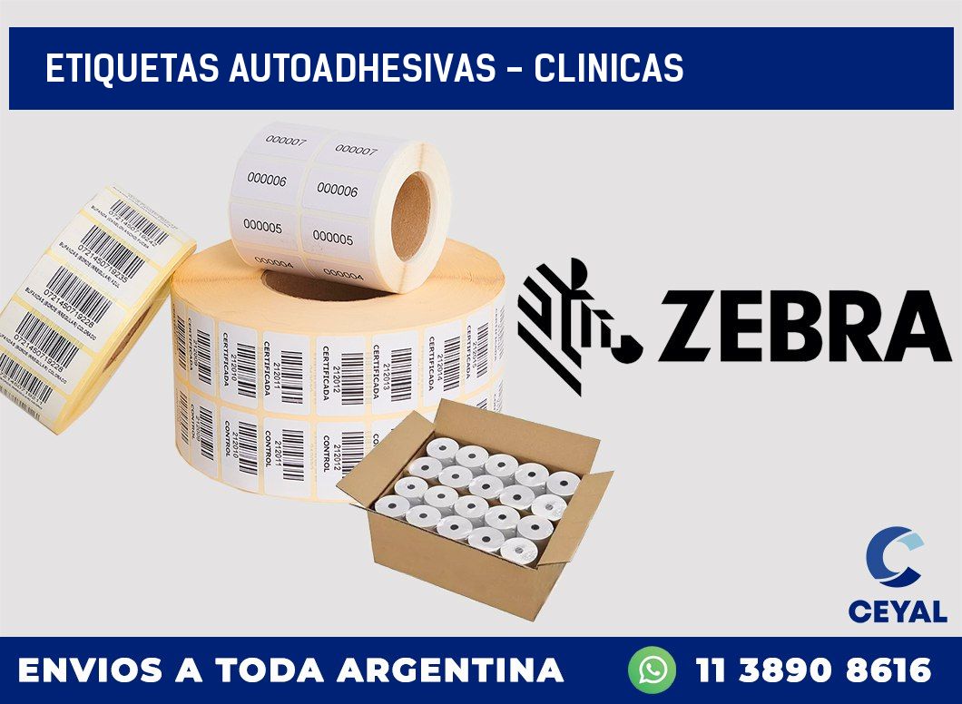 etiquetas autoadhesivas - clinicas