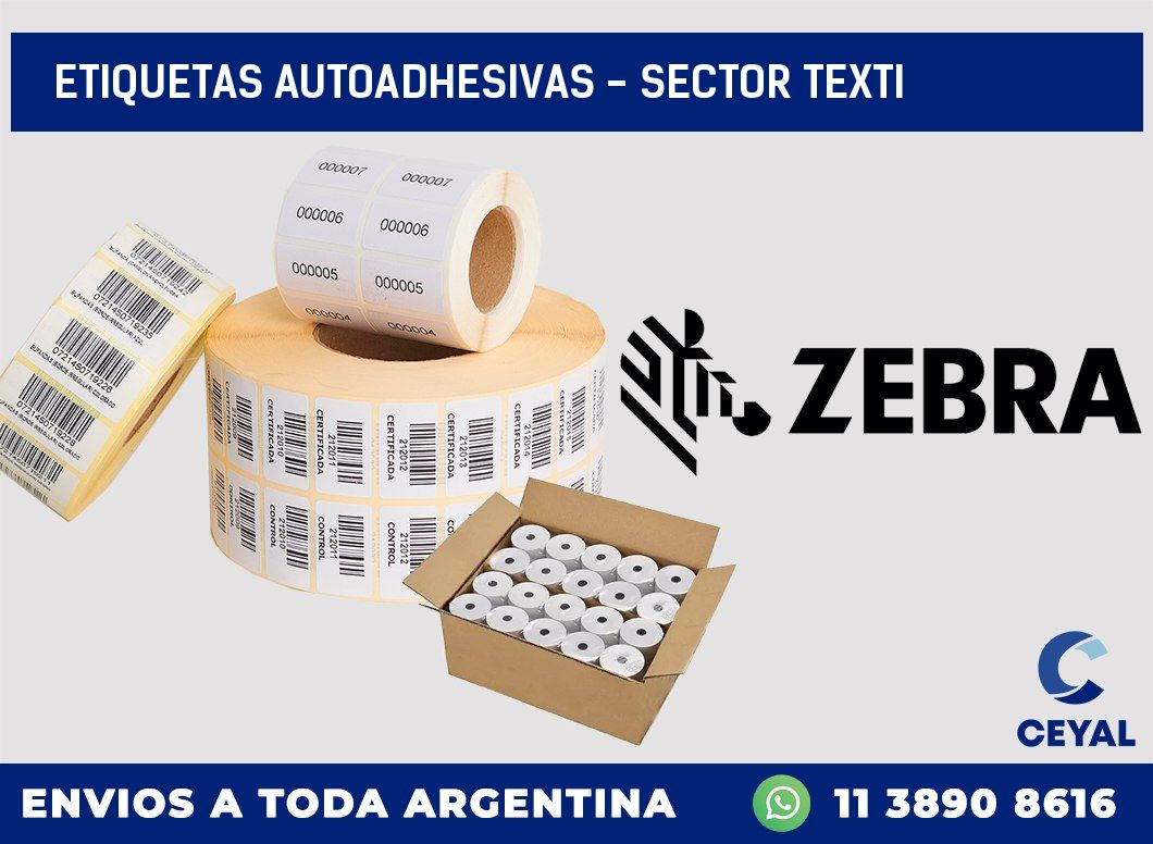 etiquetas autoadhesivas - sector texti