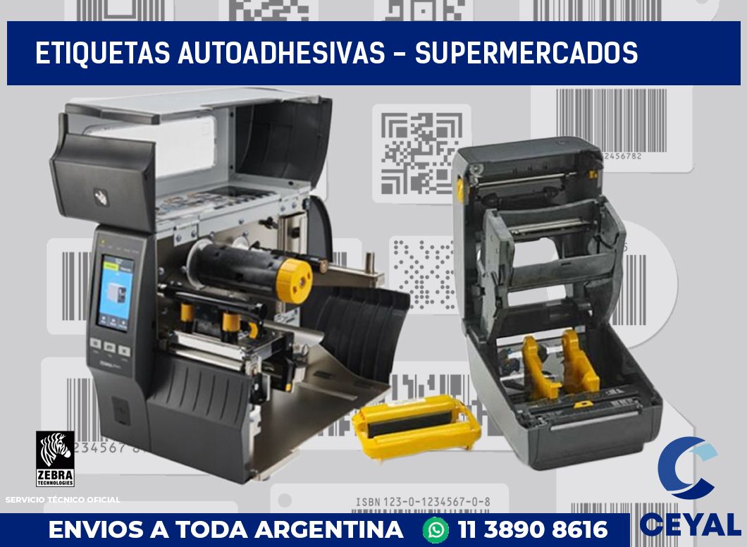 etiquetas autoadhesivas - supermercados