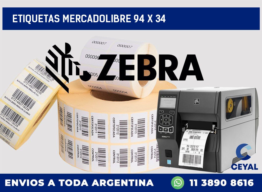 etiquetas mercadolibre 94 x 34