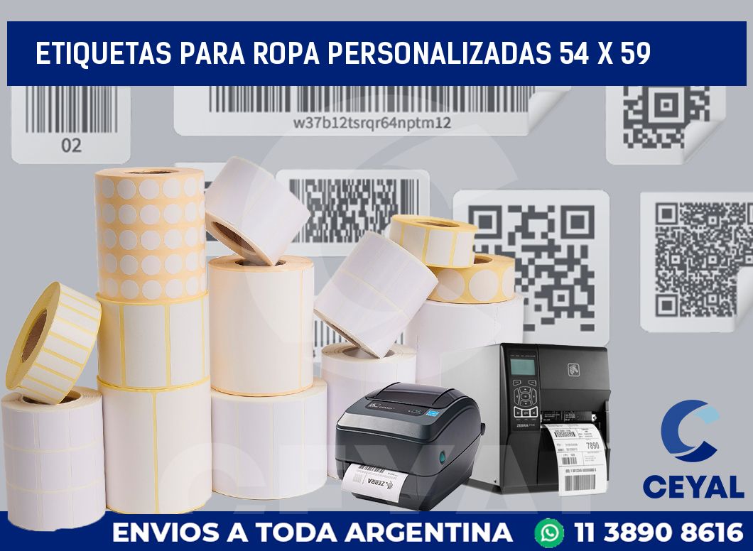 etiquetas para ropa personalizadas 54 x 59