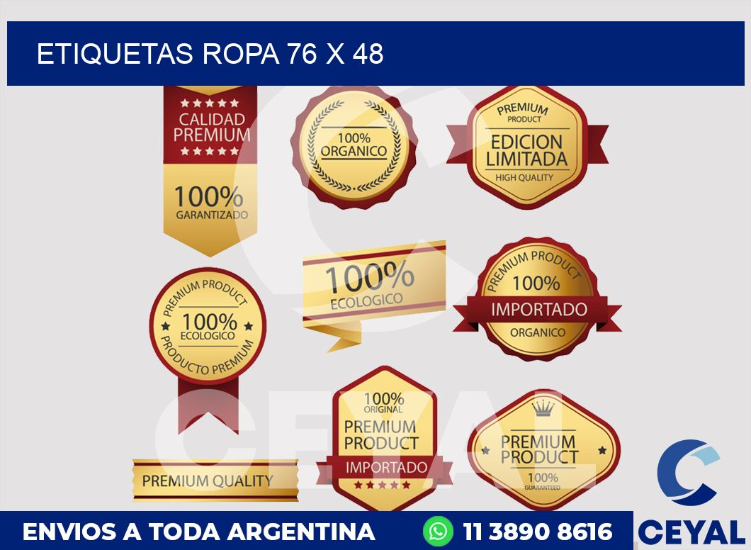 etiquetas ropa 76 x 48