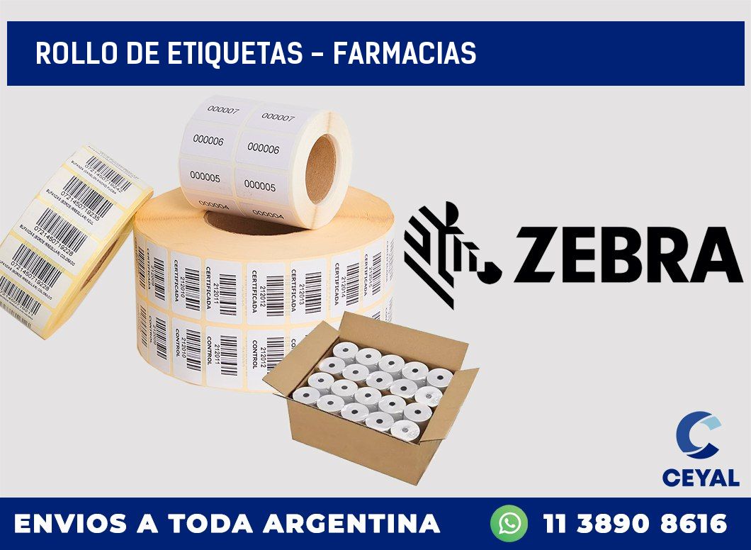 rollo de etiquetas – Farmacias