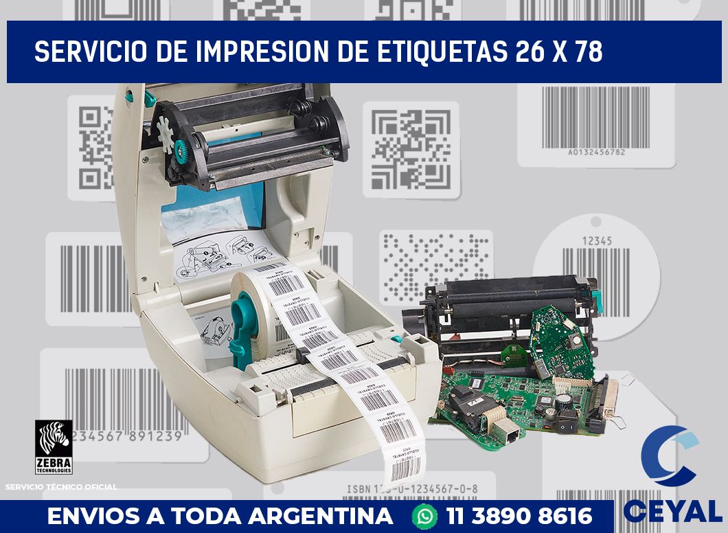 servicio de impresion de etiquetas 26 x 78