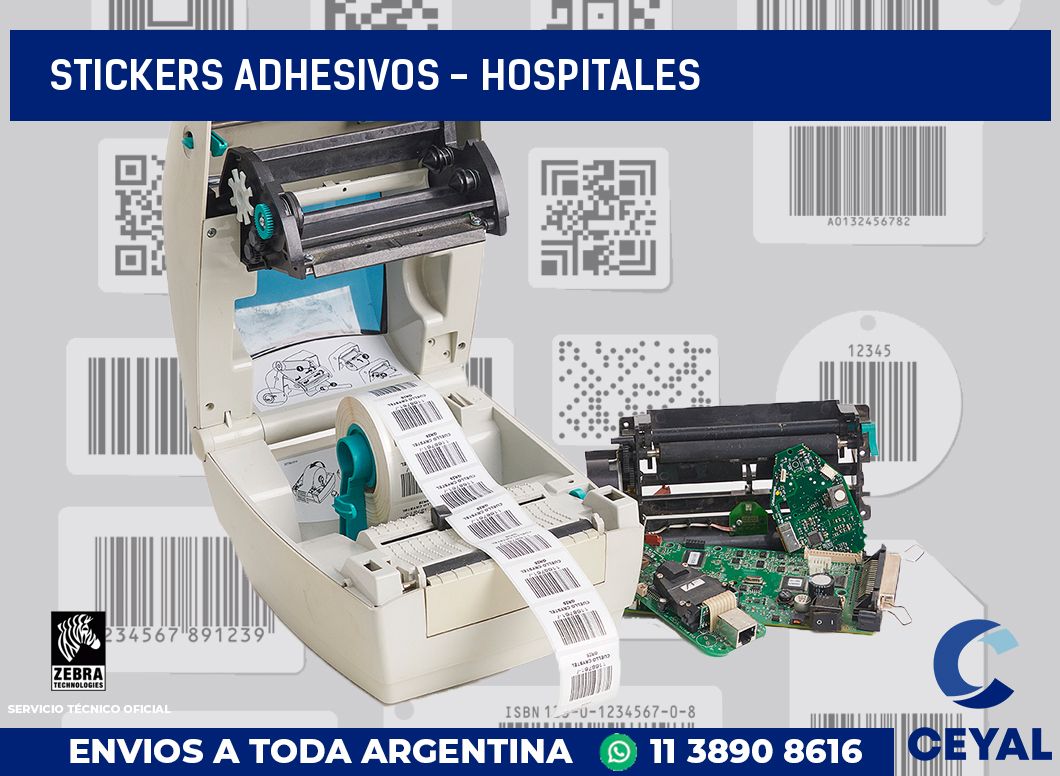 stickers adhesivos - Hospitales