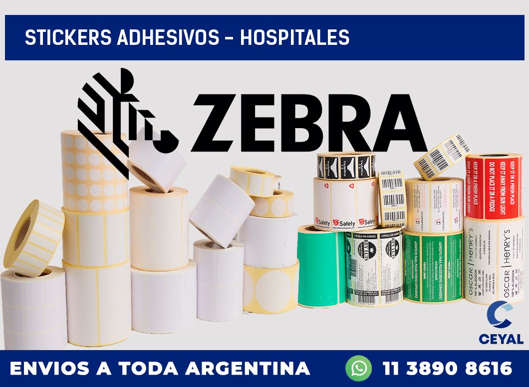 stickers adhesivos – Hospitales