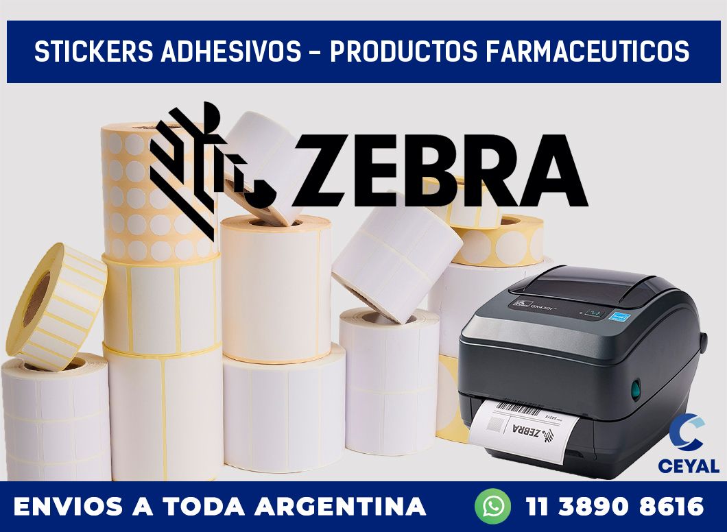 stickers adhesivos - productos farmaceuticos