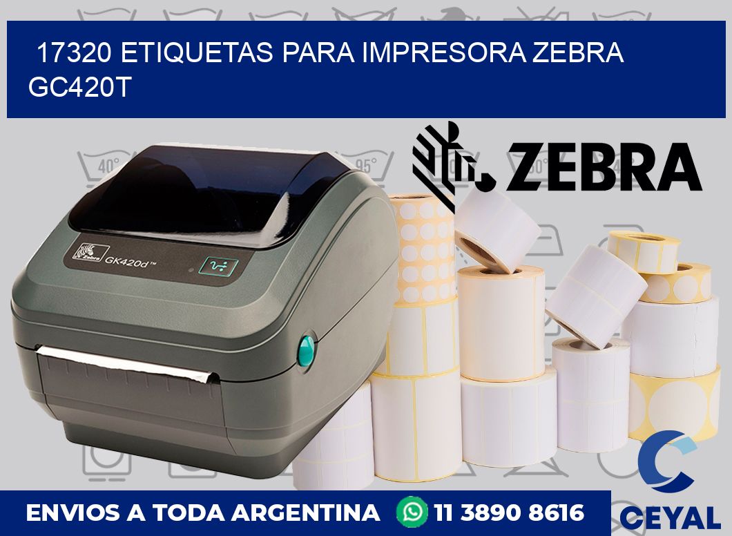 17320 etiquetas para impresora zebra GC420T