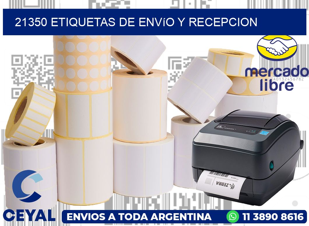 21350 Etiquetas de envío y recepcion