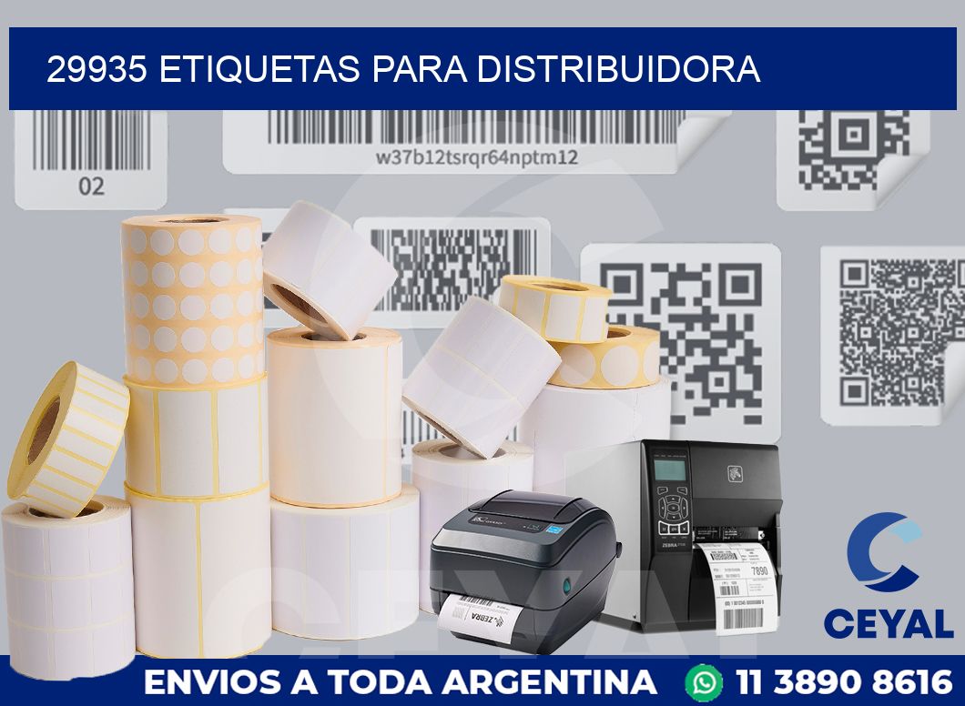 29935 Etiquetas para distribuidora