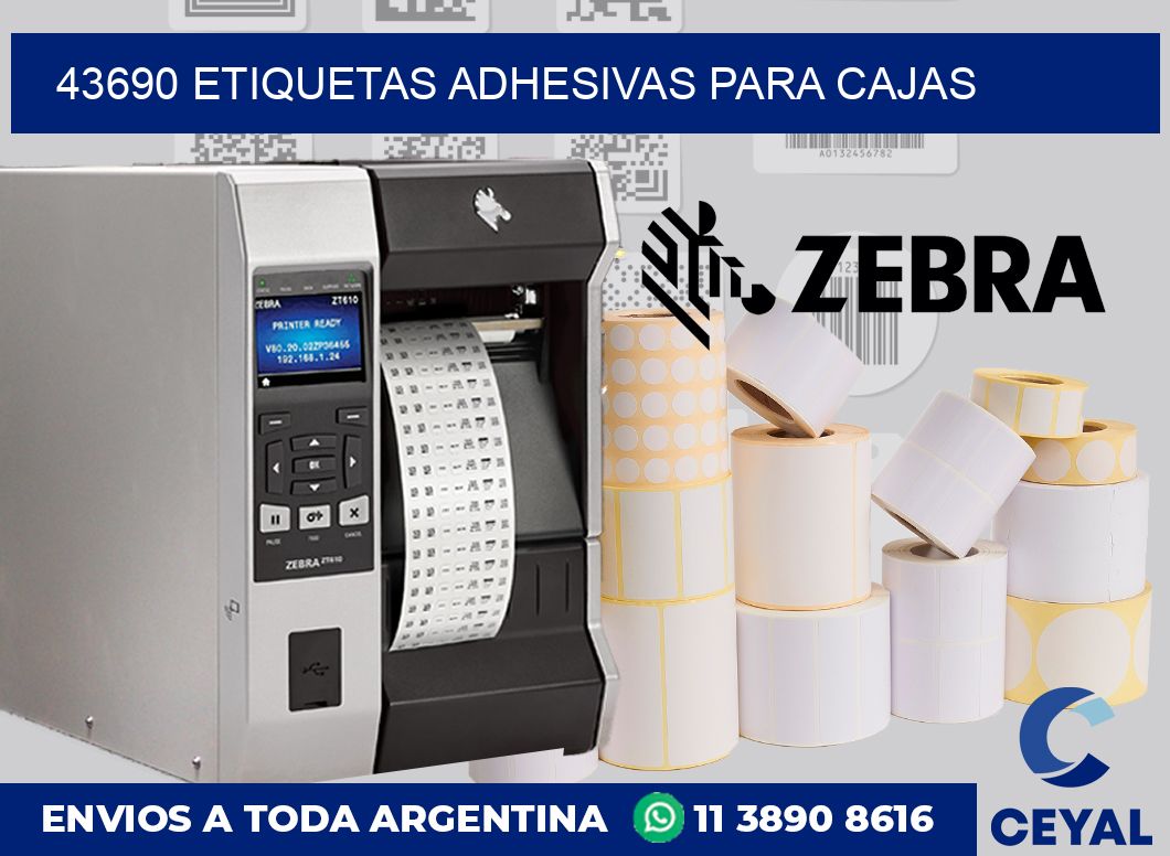 43690 etiquetas adhesivas para cajas