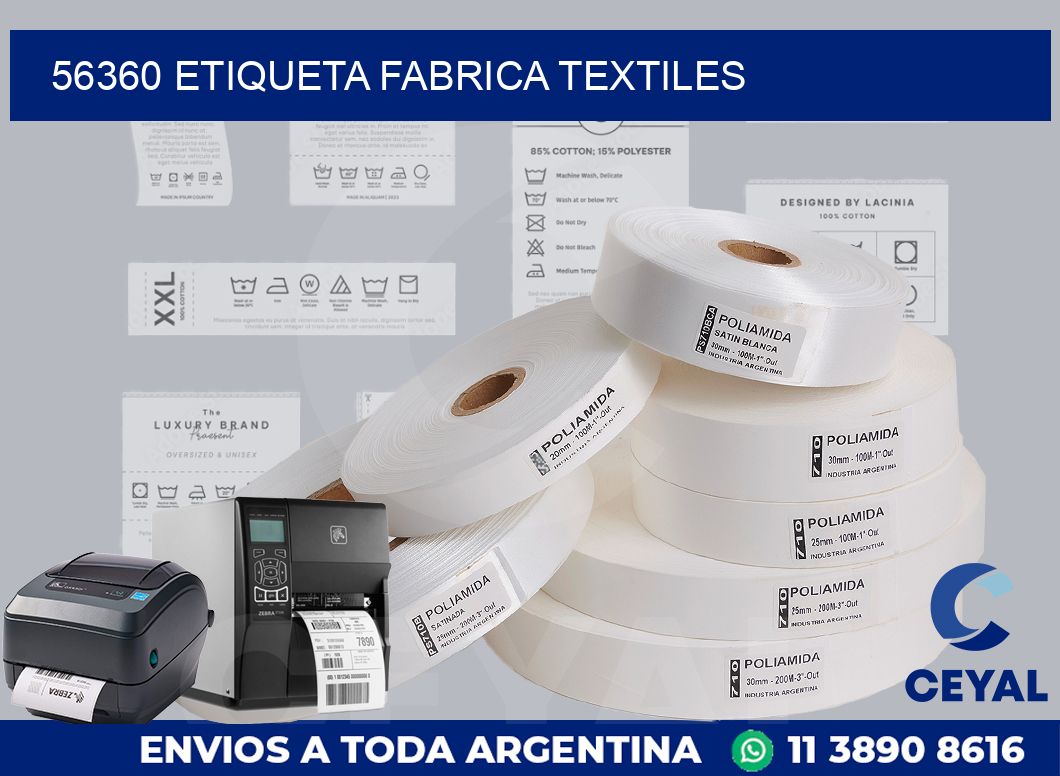 56360 etiqueta fabrica textiles