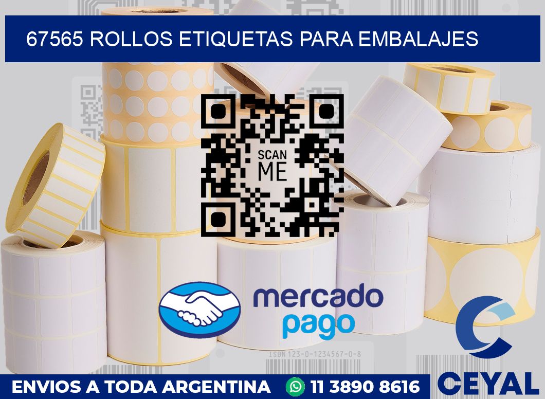 67565 rollos etiquetas para embalajes