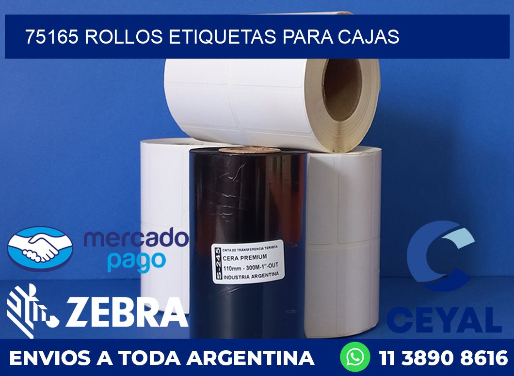 75165 rollos etiquetas para cajas