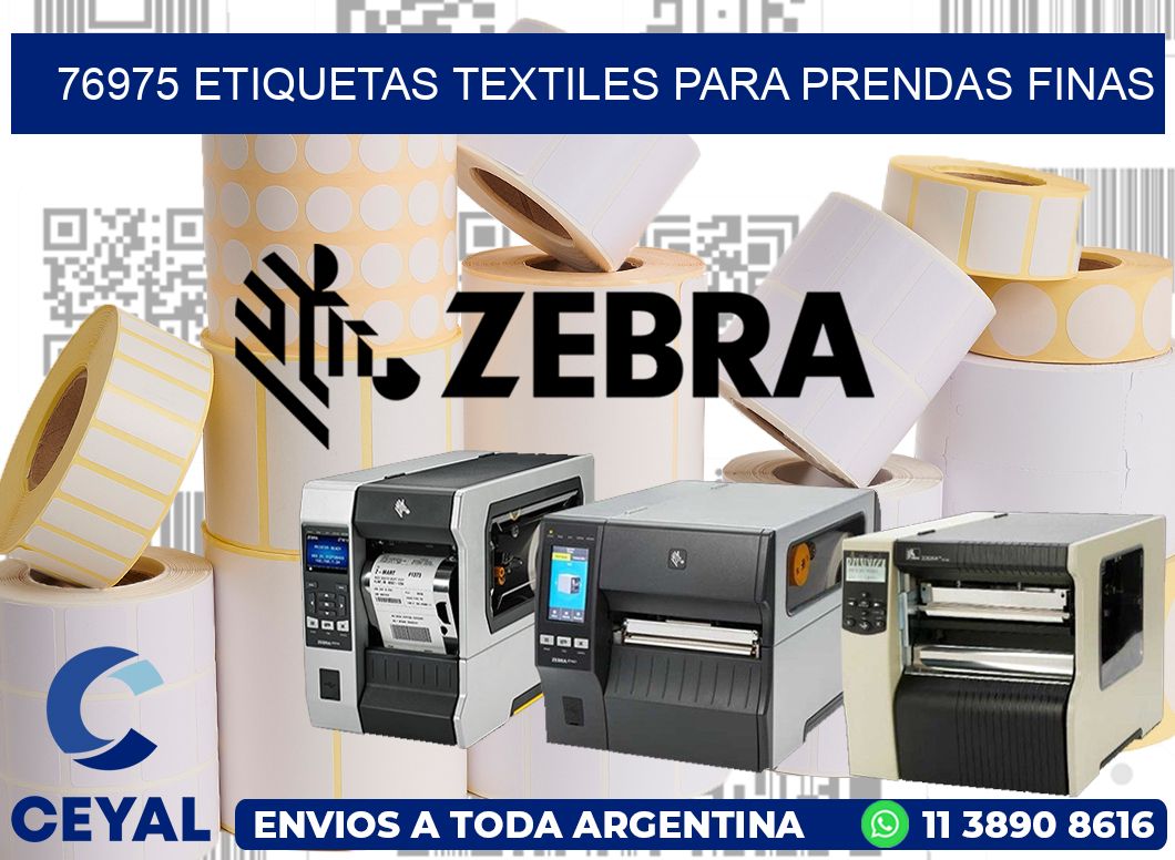 76975 Etiquetas textiles para prendas finas