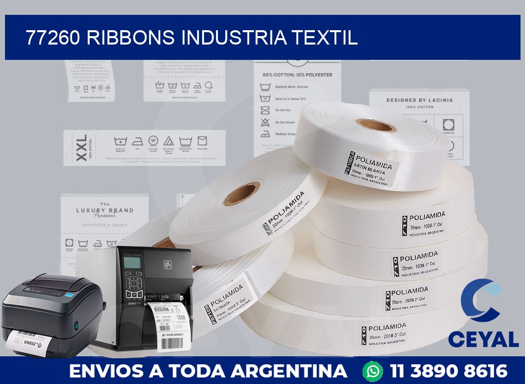 77260 ribbons industria textil