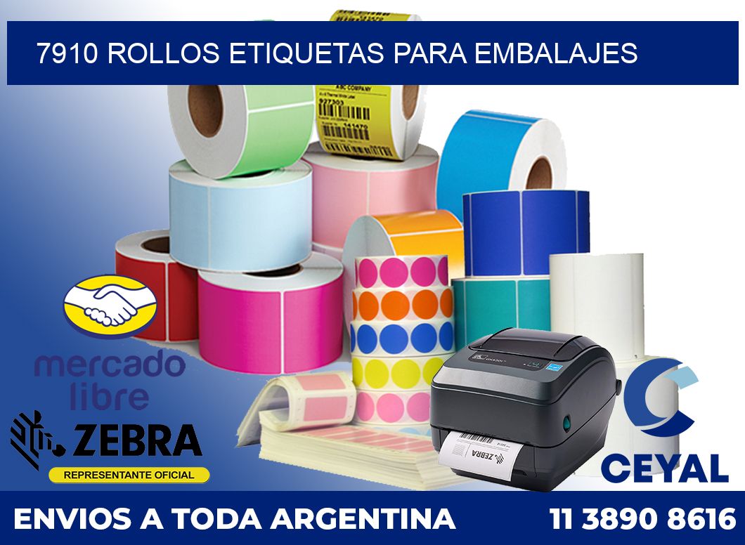 7910 Rollos etiquetas para embalajes