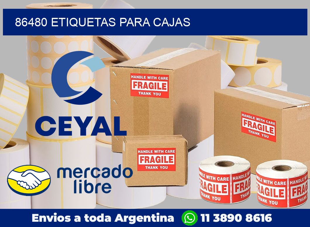 86480 Etiquetas para cajas