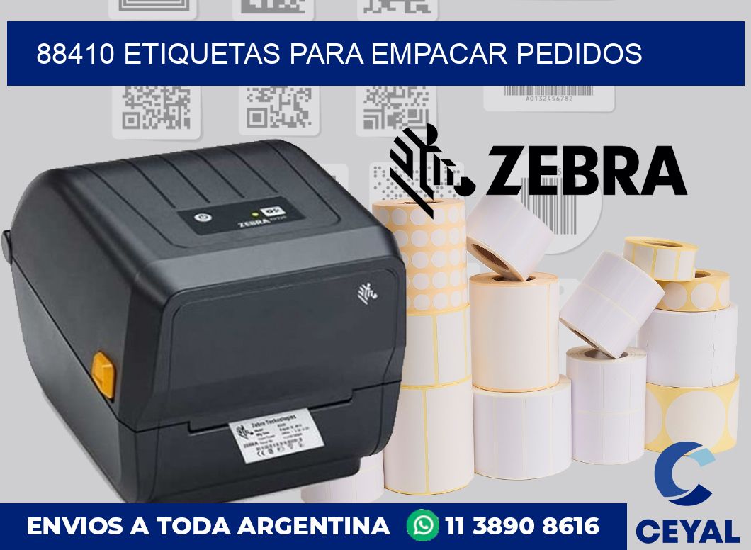 88410 etiquetas para empacar pedidos