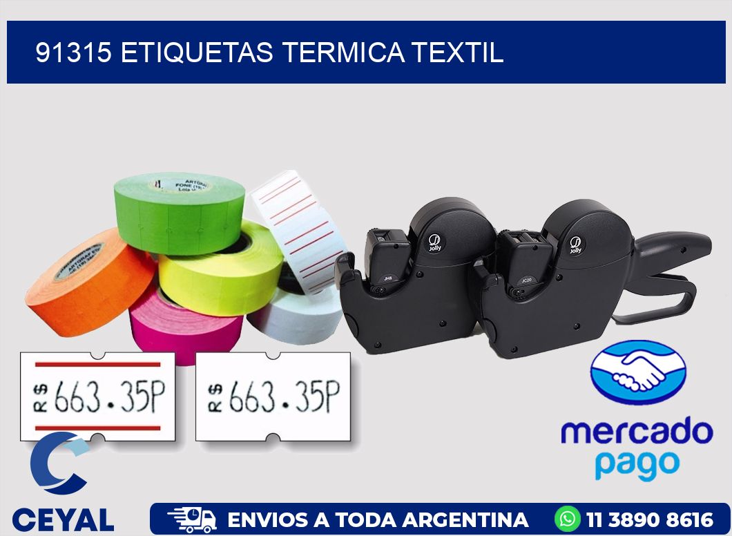 91315 etiquetas termica textil