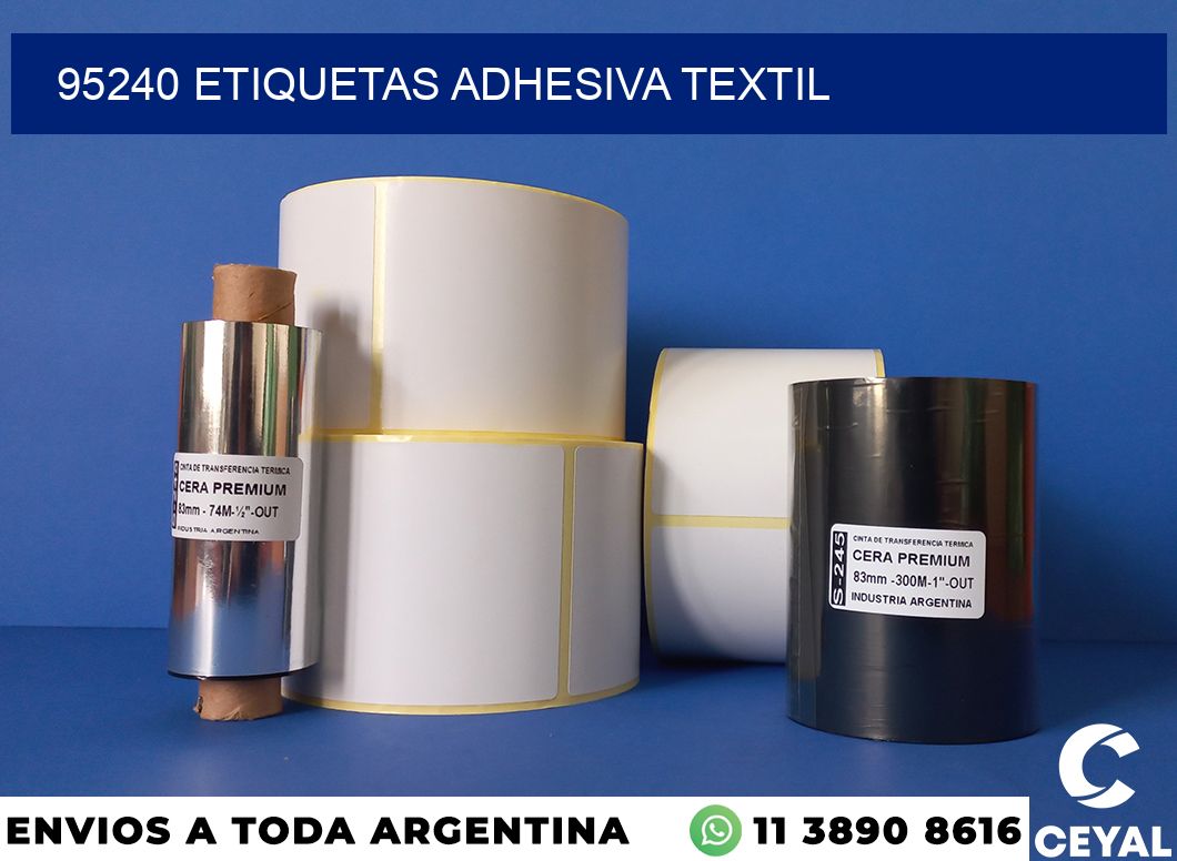 95240 etiquetas adhesiva textil