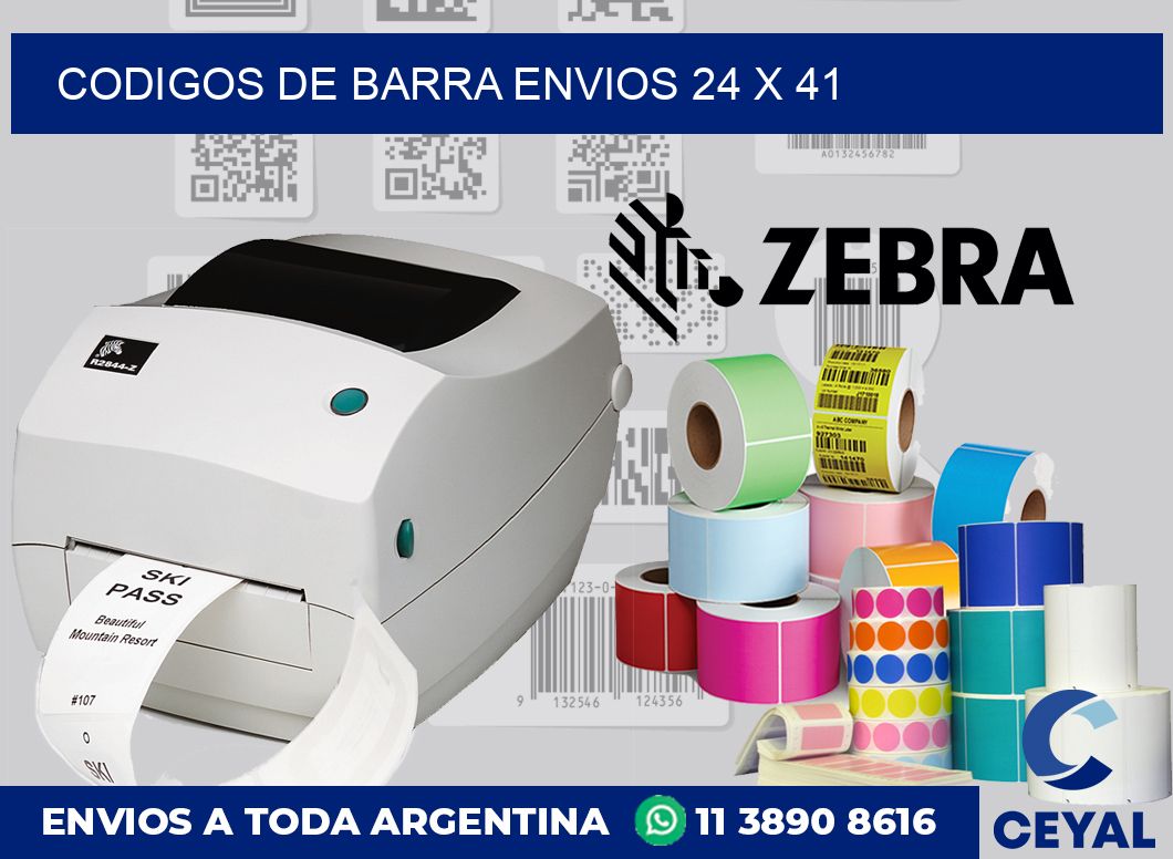 Codigos de barra envios 24 x 41