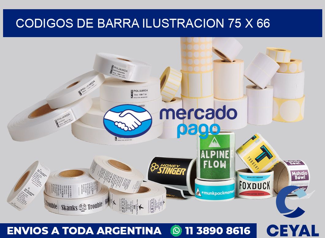 Codigos de barra ilustracion 75 x 66