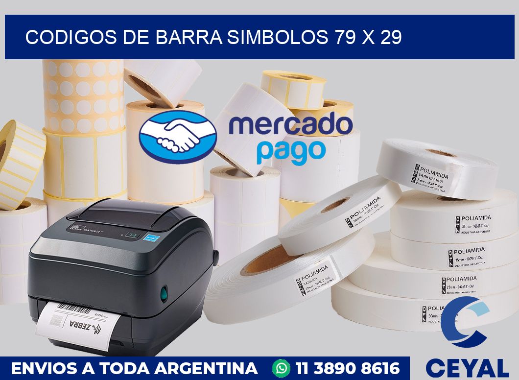 Codigos de barra simbolos 79 x 29