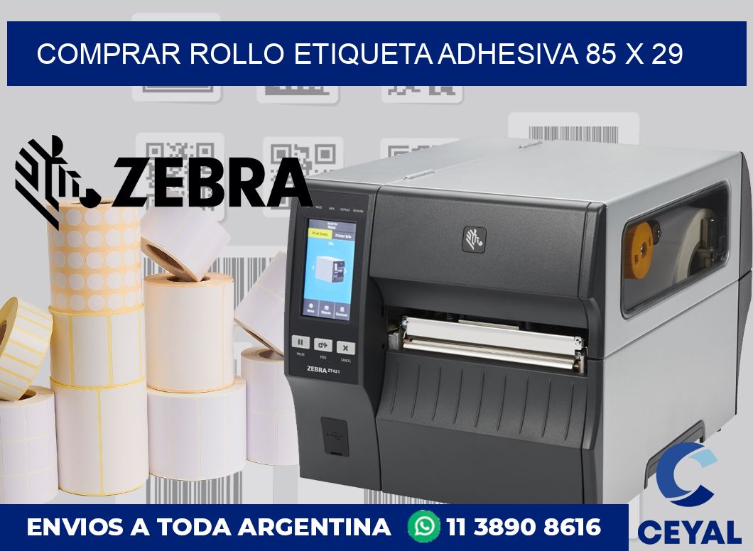 Comprar rollo etiqueta adhesiva 85 x 29