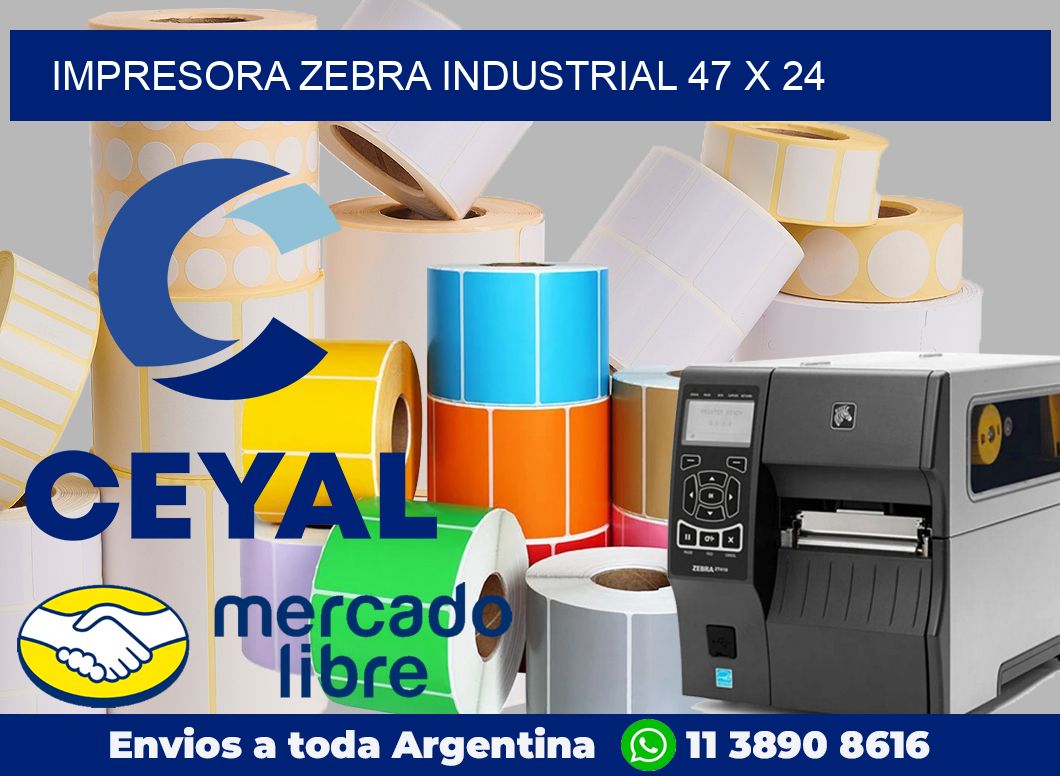 Impresora Zebra industrial 47 x 24