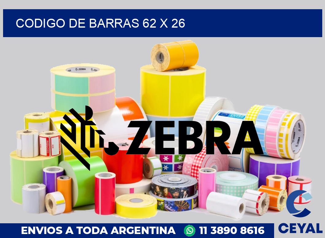 codigo de barras 62 x 26