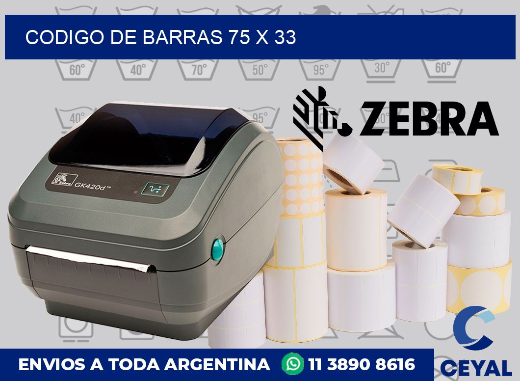 codigo de barras 75 x 33