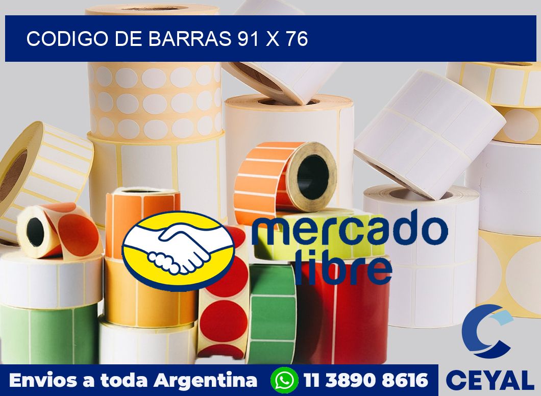 codigo de barras 91 x 76