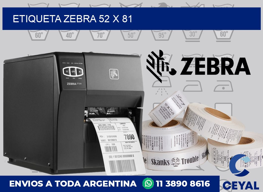 etiqueta zebra 52 x 81