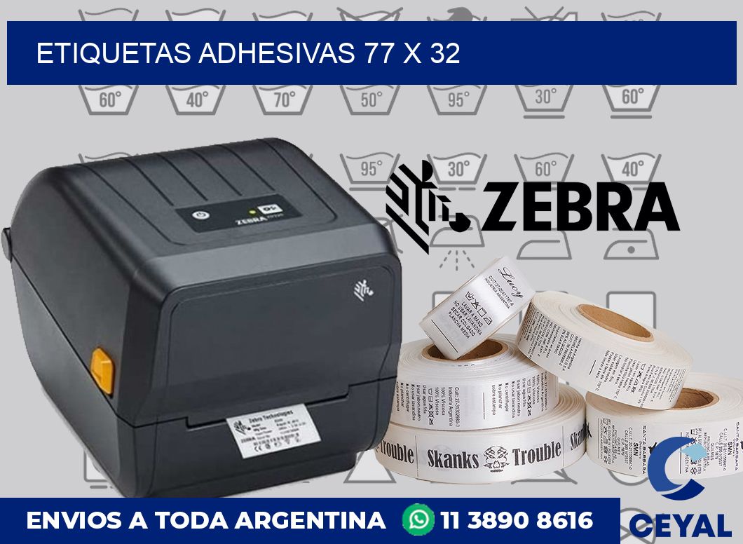 etiquetas adhesivas 77 x 32